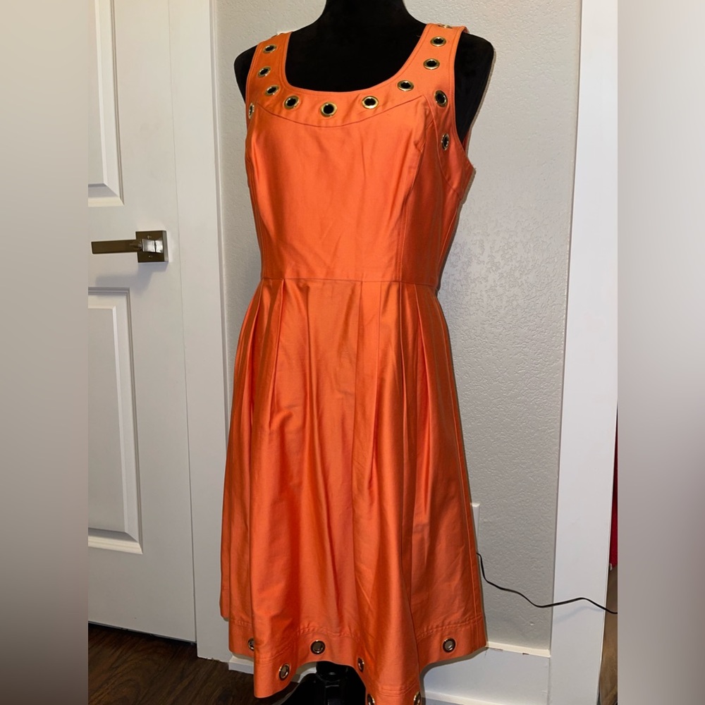 Orange Calvin Klein dress